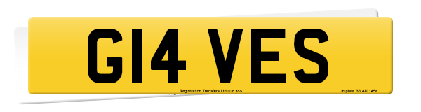 Registration number G14 VES